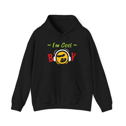 Unisex Hooded Sweatshirt - "I'm Cool" Emoji Design